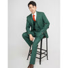 Tiavllya Fashion Green Suit For Men High-end British Style 3-Piece Suit For Men(Blazer+vest+Pants)