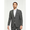 Tiavllya Fashion Men's 2 Pieces Houndstooth Peak Lapel Tuxedos (Blazer+Pants)