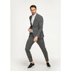 Tiavllya Fashion Men's 2 Pieces Houndstooth Peak Lapel Tuxedos (Blazer+Pants)