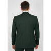 Tiavllya Fashion Men's 2 Pieces Slim Fit Striped Peak Lapel Tuxedos (Blazer+Pants)