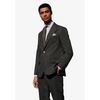 Tiavllya Fashion Men's 2 Pieces Slim Fit Striped Peak Lapel Tuxedos (Blazer+Pants)