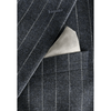 Tiavllya Fashion Men's 2 Pieces Slim Fit Striped Peak Lapel Tuxedos (Blazer+Pants)