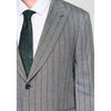 Tiavllya Fashion Men's 2 Pieces Slim Fit Striped Peak Lapel Tuxedos (Blazer+Pants)