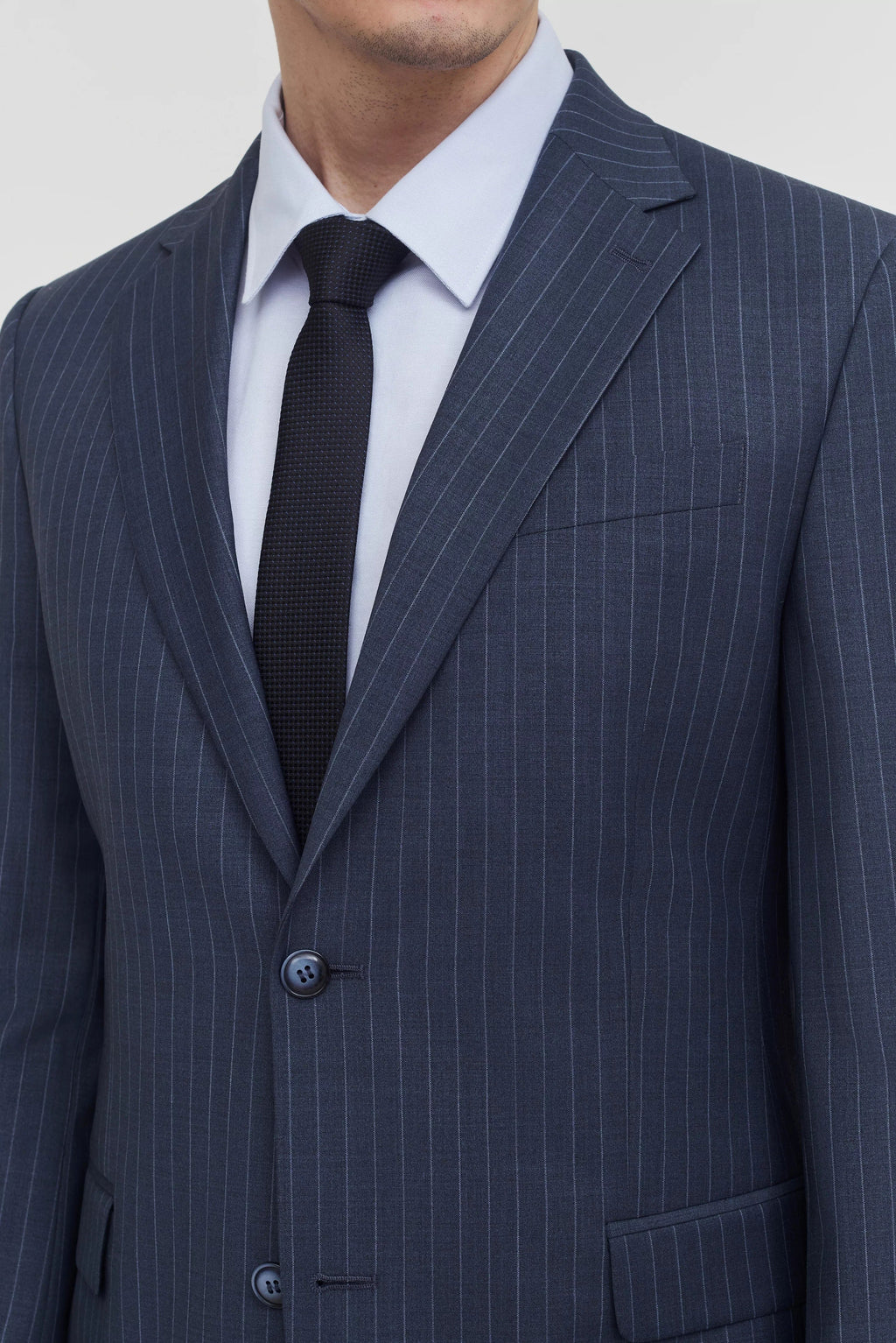 Tiavllya Fashion Men's 2 Pieces Slim Fit Striped PeakLapel Tuxedos (Blazer+Pants)