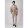 Tiavllya Fashion Men's 3 Pieces Flat Notch Lapel Tuxedos For Party (Blazer+vest+Pants)