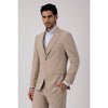 Tiavllya Fashion Men's 3 Pieces Flat Notch Lapel Tuxedos For Party (Blazer+vest+Pants)
