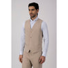 Tiavllya Fashion Men's 3 Pieces Flat Notch Lapel Tuxedos For Party (Blazer+vest+Pants)