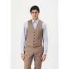 Tiavllya Fashion Men's 3 Pieces Flat Notch Lapel Tuxedos For Party (Blazer+vest+Pants)