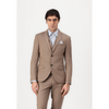 Tiavllya Fashion Men's 3 Pieces Flat Notch Lapel Tuxedos For Party (Blazer+vest+Pants)