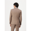 Tiavllya Fashion Men's 3 Pieces Flat Notch Lapel Tuxedos For Party (Blazer+vest+Pants)