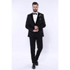 Tiavllya Fashion Men's 3 Pieces Flat Peak Lapel Tuxedos For Party (Blazer+vest+Pants)