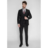 Tiavllya Fashion Men's 3 Pieces Flat Peak Lapel Tuxedos For Party (Blazer+vest+Pants)