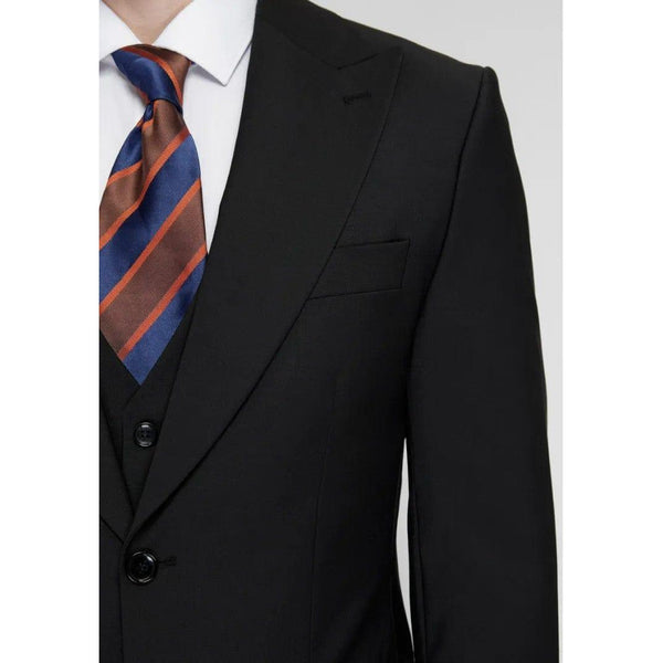 Tiavllya Fashion Men's 3 Pieces Flat Peak Lapel Tuxedos For Party (Blazer+vest+Pants)