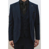 Tiavllya Fashion Men's 3 Pieces Flat Peak Lapel Tuxedos For Party (Blazer+vest+Pants)