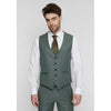 Tiavllya Fashion Men's 3 Pieces Flat Peak Lapel Tuxedos For Party (Blazer+vest+Pants)