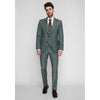 Tiavllya Fashion Men's 3 Pieces Flat Peak Lapel Tuxedos For Party (Blazer+vest+Pants)
