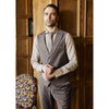 Tiavllya Fashion Men's 3 Pieces Flat Peak Lapel Tuxedos For Party (Blazer+vest+Pants)