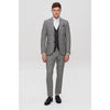 Tiavllya Fashion Men's 3 Pieces Houndstooth Notch Lapel Tuxedos (Blazer+vest+Pants)