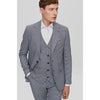 Tiavllya Fashion Men's 3 Pieces Houndstooth Notch Lapel Tuxedos (Blazer+vest+Pants)