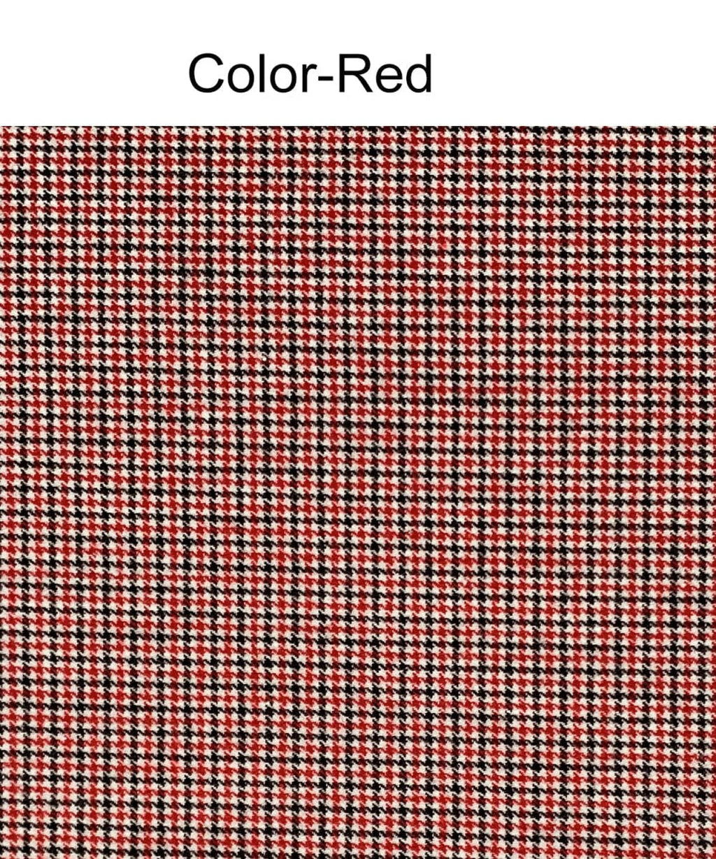 Tiavllya Fashion Men's 3 Pieces Houndstooth Peak Lapel Tuxedos (Blazer+vest+Pants)