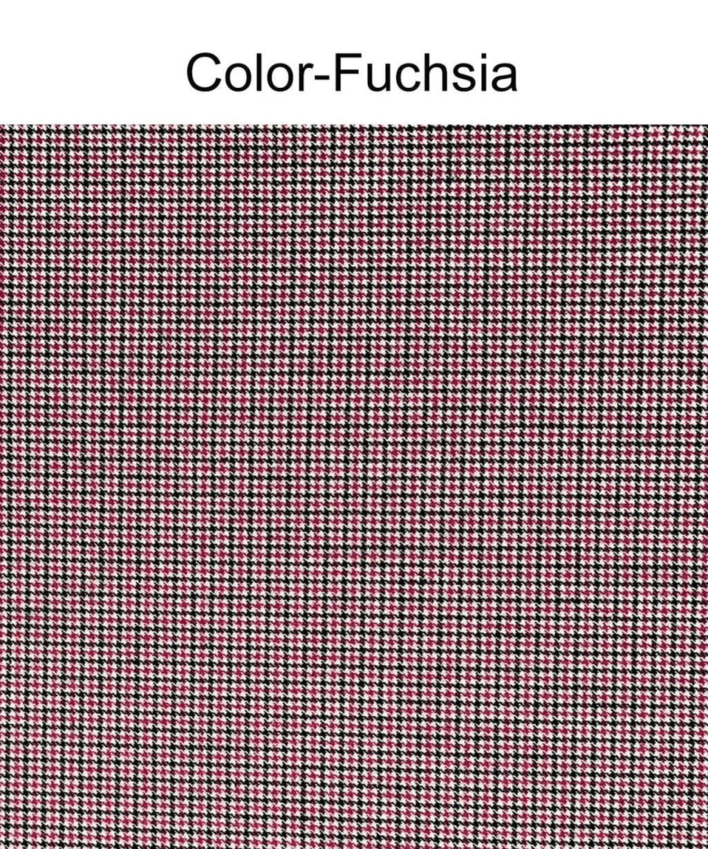 Tiavllya Fashion Men's 3 Pieces Houndstooth Peak Lapel Tuxedos (Blazer+vest+Pants)