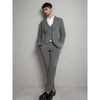 Tiavllya Fashion Men's 3 Pieces Mens Suit Peak Lapel Striped Tuxedos (Blazer+Vest+Pants)