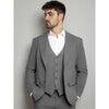 Tiavllya Fashion Men's 3 Pieces Mens Suit Peak Lapel Striped Tuxedos (Blazer+Vest+Pants)