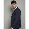 Tiavllya Fashion Men's 3 Pieces Mens Suit Peak Lapel Striped Tuxedos (Blazer+Vest+Pants)