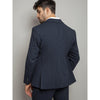 Tiavllya Fashion Men's 3 Pieces Mens Suit Peak Lapel Striped Tuxedos (Blazer+Vest+Pants)