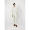 Tiavllya Fashion Men's 3 Pieces Slim Fit Striped PeakLapel Tuxedos (Blazer+Pants)