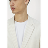 Tiavllya Fashion Men's 3 Pieces Slim Fit Striped PeakLapel Tuxedos (Blazer+Pants)