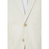 Tiavllya Fashion Men's 3 Pieces Slim Fit Striped PeakLapel Tuxedos (Blazer+Pants)