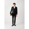Tiavllya Fashion Men's Black Suits 3 Pieces Notch Lapel Tuxedos (Blazer+Vest+ Pant)