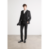 Tiavllya Fashion Men's Black Suits 3 Pieces Notch Lapel Tuxedos (Blazer+Vest+ Pant)