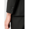 Tiavllya Fashion Men's Black Suits 3 Pieces Notch Lapel Tuxedos (Blazer+Vest+ Pant)