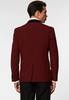 Tiavllya Fashion Men's Burgundy Suit Slim Fit 2 Pieces Shawl Lapel Tuxedo For Wedding (Blazer+Pants)