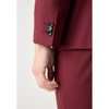 Tiavllya Fashion Men's Burgundy Suits 3 Pieces Notch Lapel Tuxedos (Blazer+Vest+ Pant)