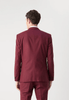 Tiavllya Fashion Men's Burgundy Suits 3 Pieces Notch Lapel Tuxedos (Blazer+Vest+ Pant)