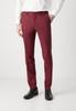 Tiavllya Fashion Men's Burgundy Suits 3 Pieces Notch Lapel Tuxedos (Blazer+Vest+ Pant)
