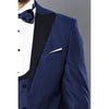 Tiavllya Fashion Men's Double Breasted 3 Pieces Peak Lapel Tuxedos (Blazer+Vest+ Pant)