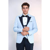 Tiavllya Fashion Men's Double Breasted 3 Pieces Peak Lapel Tuxedos (Blazer+Vest+ Pant)