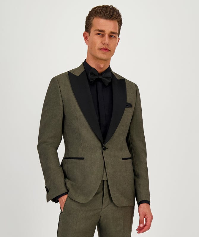 Tiavllya Fashion Men's Double Breasted 3 Pieces Peak Lapel Tuxedos (Blazer+Vest+ Pant)