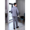 Tiavllya Fashion Men's Suit 3 Piece Peak Lapel Flat Tuxedo Wedding (Blazer+Vest+Pants)