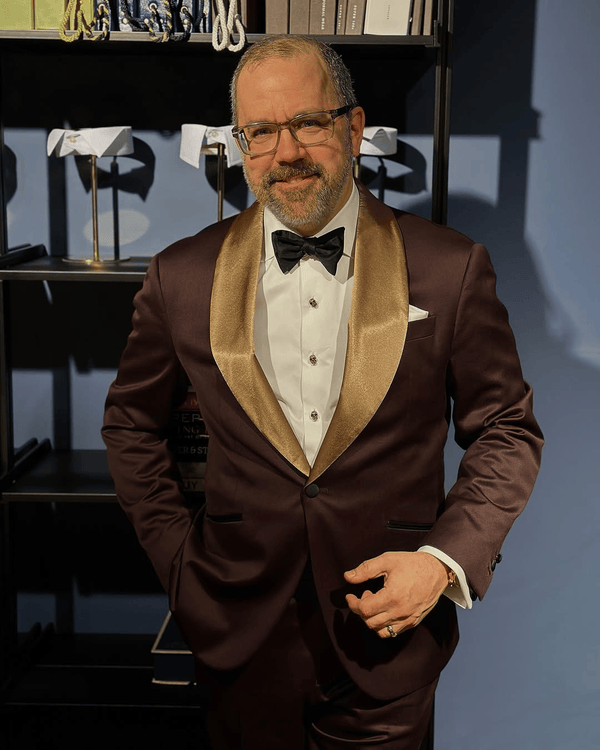 Tiavllya Fashion Men's Suit Flat 2 Pieces Shawl Lapel Tuxedo For Prom (Blazer+Pants)