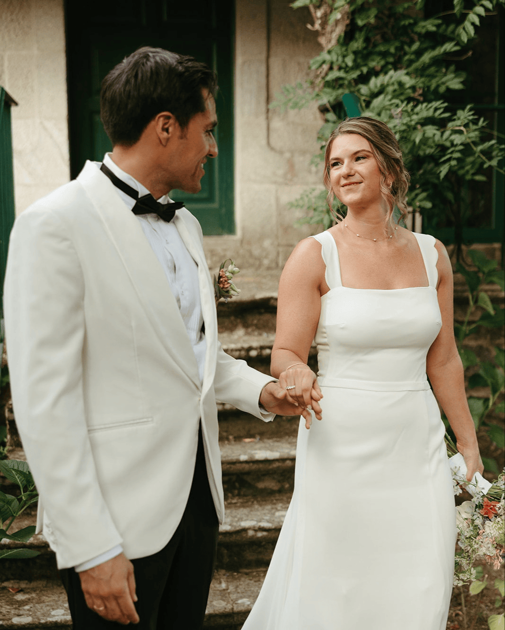 Tiavllya Fashion Men's Suit Flat 2 Pieces Shawl Lapel Tuxedo For Prom (Blazer+Pants)