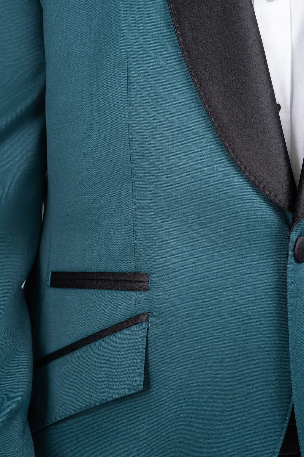 Tiavllya Fashion Men's Suit Flat 2 Pieces Shawl Lapel Tuxedo For Prom (Blazer+Pants)