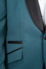 Tiavllya Fashion Men's Suit Flat 2 Pieces Shawl Lapel Tuxedo For Prom (Blazer+Pants)