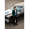 Tiavllya Fashion Men's Suit Flat 2 Pieces Shawl Lapel Tuxedo For Prom (Blazer+Pants)