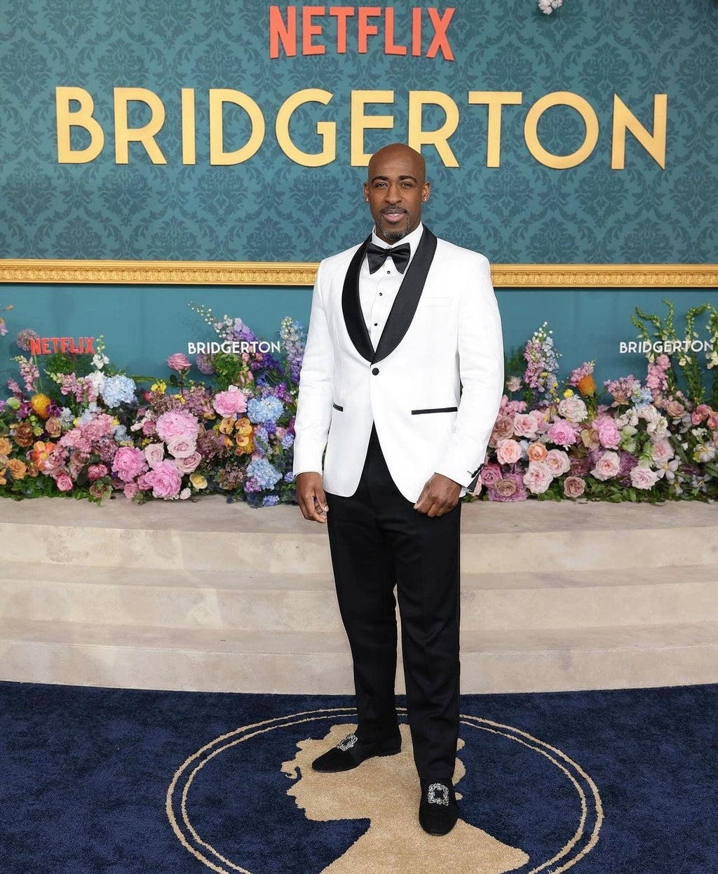 Tiavllya Fashion Men's Suit Flat 2 Pieces Shawl Lapel Tuxedo For Prom (Blazer+Pants)