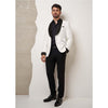 Tiavllya Fashion Men's Suit Flat 2 Pieces Shawl Lapel Tuxedo For Prom (Blazer+Pants)